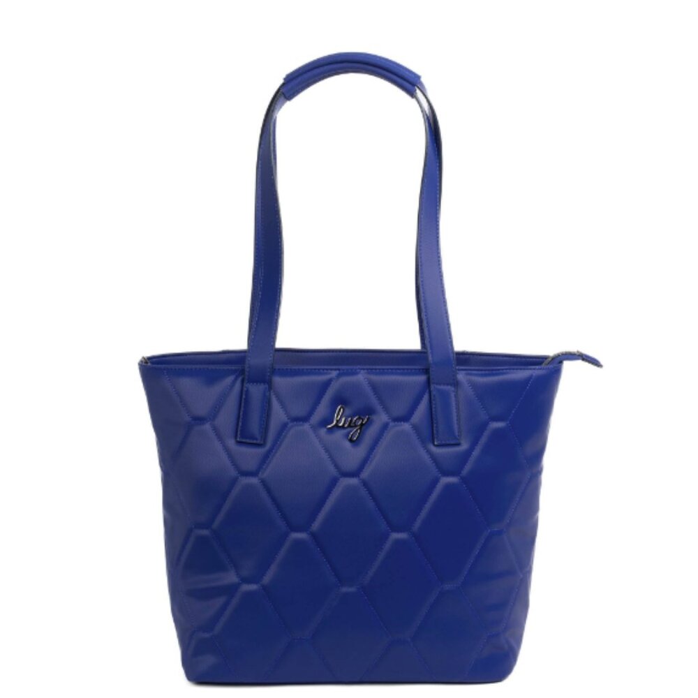 Brand New Lug Paddock Satin Luxe VL Tote in Sapphire or Pebble